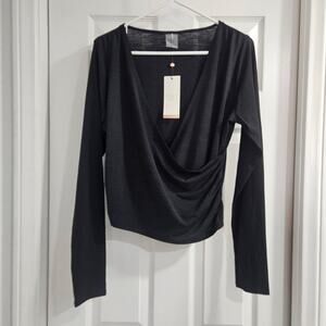 ❤️NWT❤️ CALIA by Carrie Underwood Black Draped Blouse